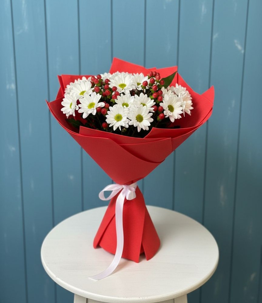 Букет цветов из: Хризантемы в Верхнем Тагиле