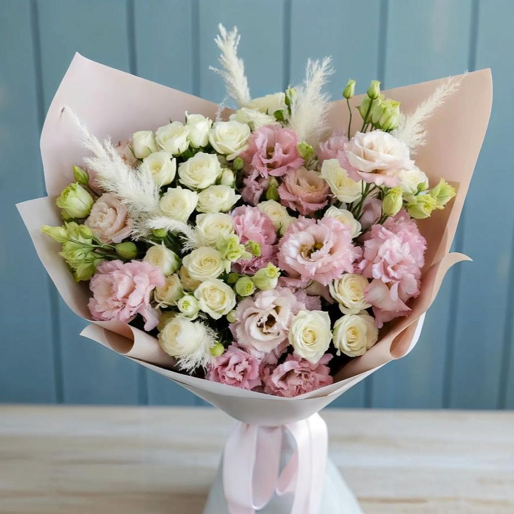 Букет цветов из: Альстромерии и Розы в Верхнем Тагиле