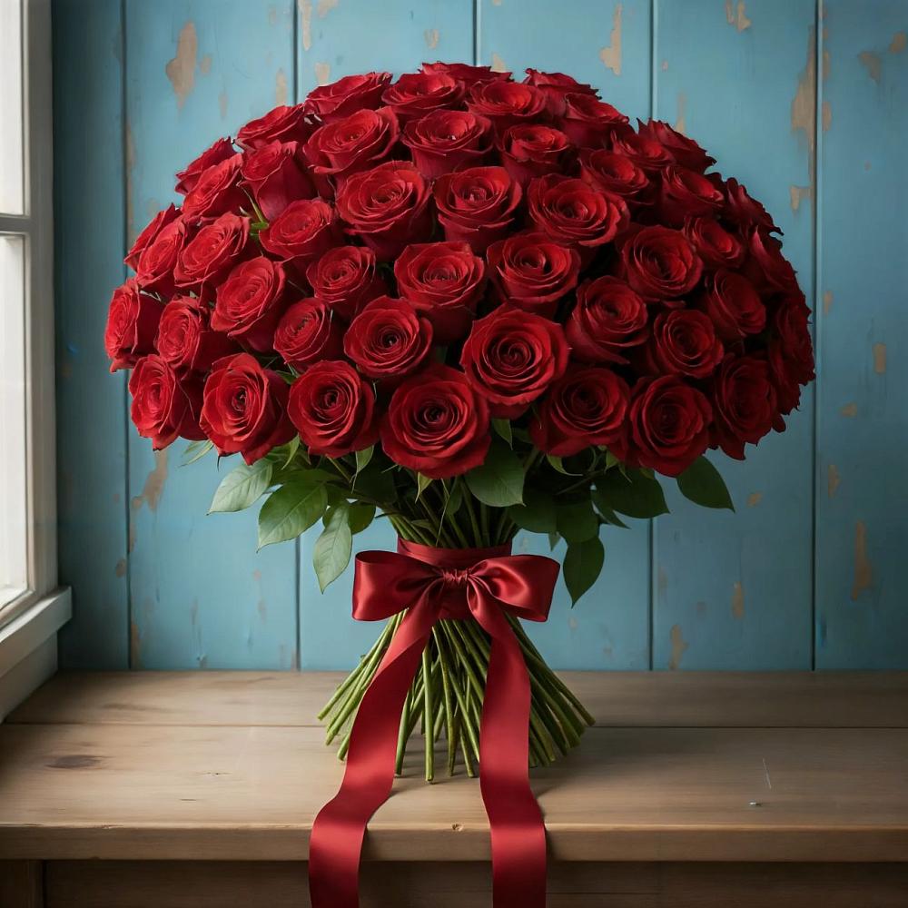 Букет Красные розы Блэк Меджик в Верхнем Тагиле