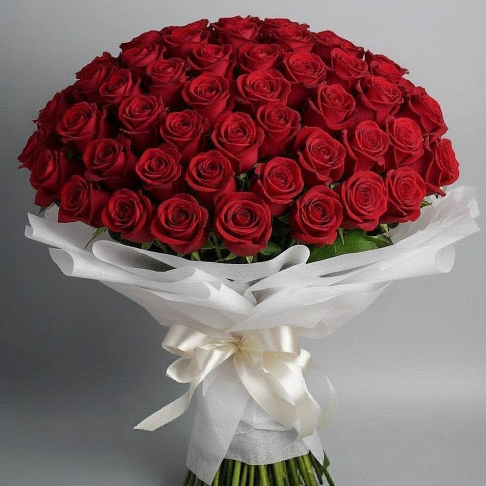 Букет 101 Красная роза Блэк Мэджик в Верхнем Тагиле