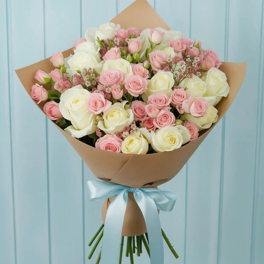 Букет цветов из: Розы в Верхнем Тагиле