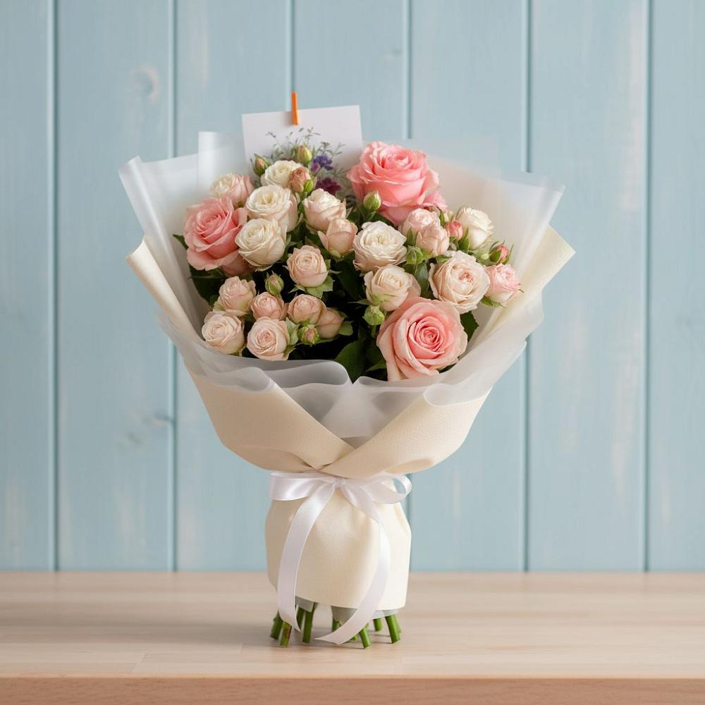 Букет цветов из: Розы в Верхнем Тагиле