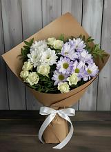 Букет цветов из:  Хризантемы и Розы в Верхнем Тагиле