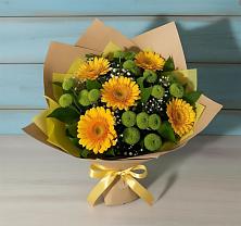 Букет цветов из:  Герберы и Хризантемы в Верхнем Тагиле