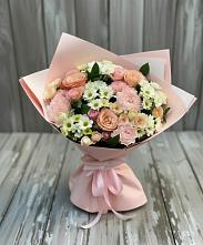 Букет цветов из:  Гвоздики, Розы и Хризантемы #REPLACE_PRED# Верхнем Тагиле