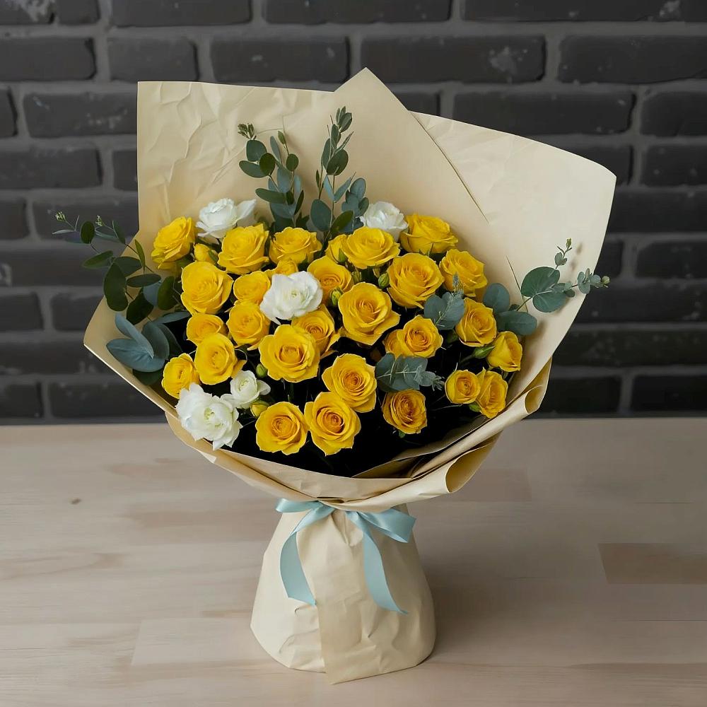 Букет цветов из: Розы в Верхнем Тагиле