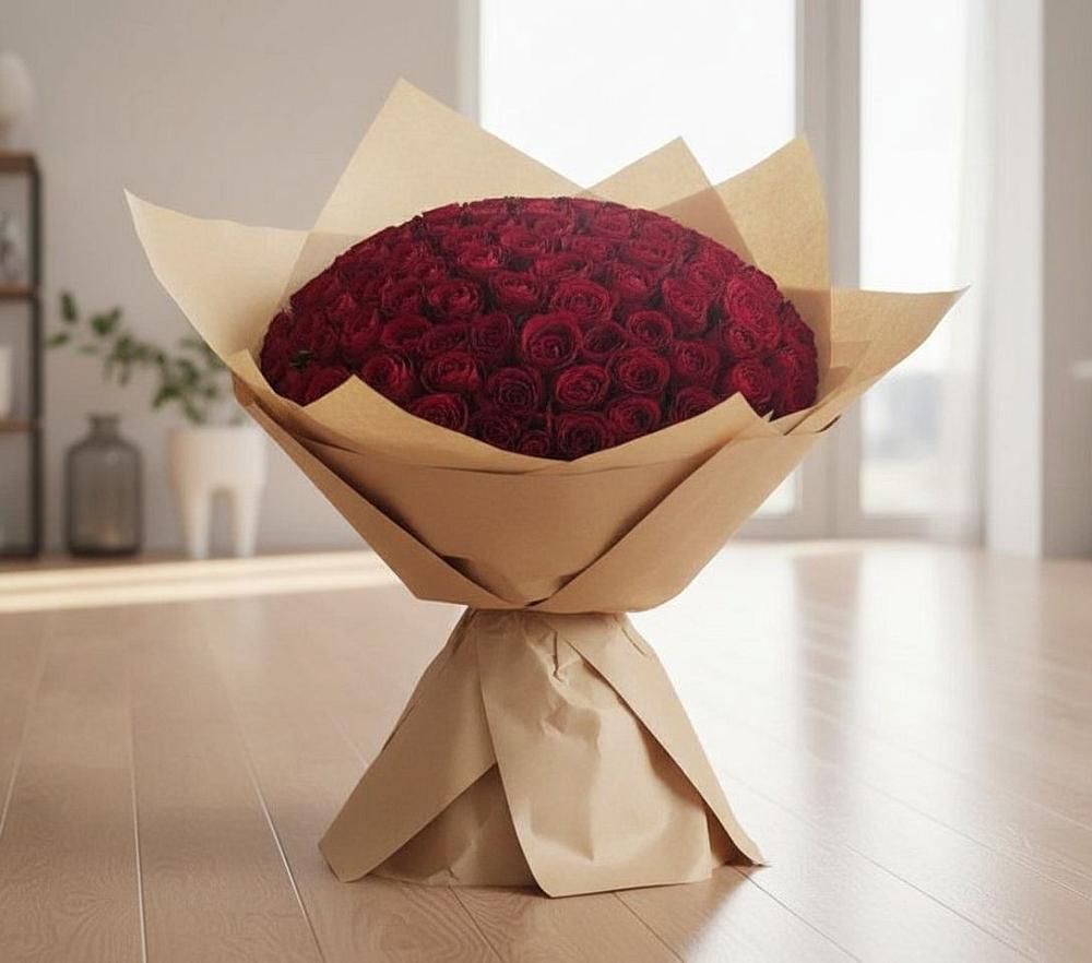 Букет 101 Красная роза в Верхнем Тагиле