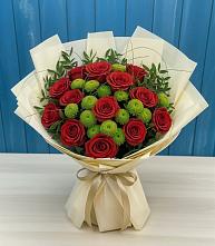 Букет цветов из:  Розы и Хризантемы #REPLACE_PRED# Верхнем Тагиле