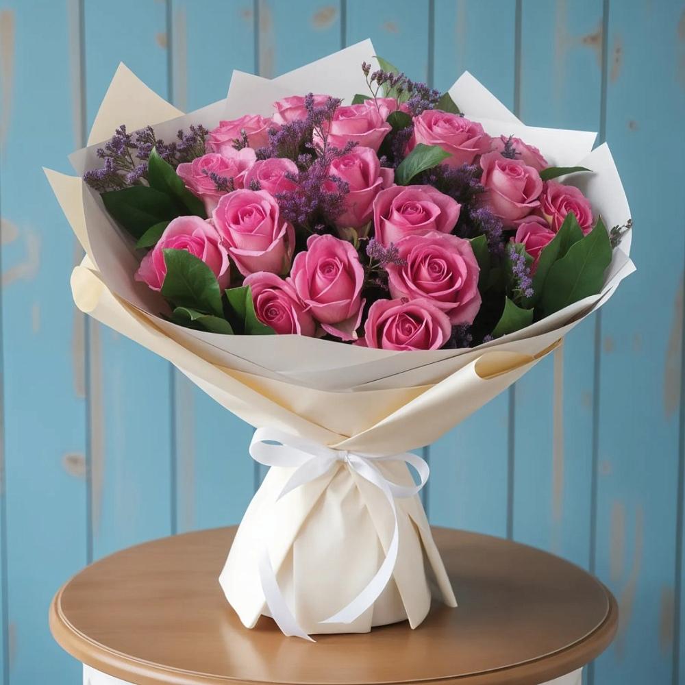 Букет цветов из: Розы в Верхнем Тагиле