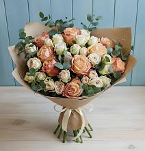 Букет цветов из:  Альстромерии и Розы в Верхнем Тагиле